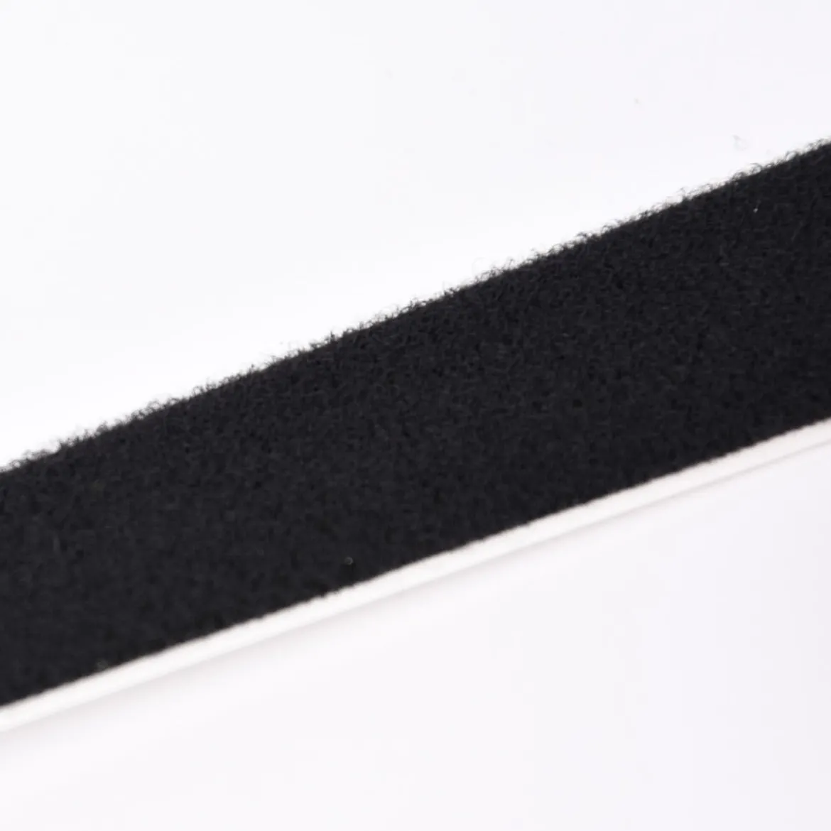 Flauschband Klettband Gardinenband selbstklebend schwarz Breite 20mm