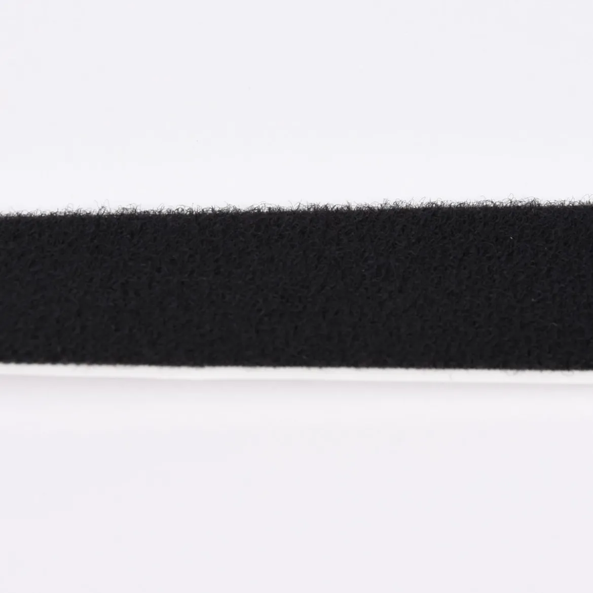Flauschband Klettband Gardinenband selbstklebend schwarz Breite 20mm