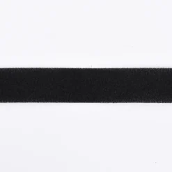 Flauschband Klettband Gardinenband schwarz zum Aufnähen Breite 20mm