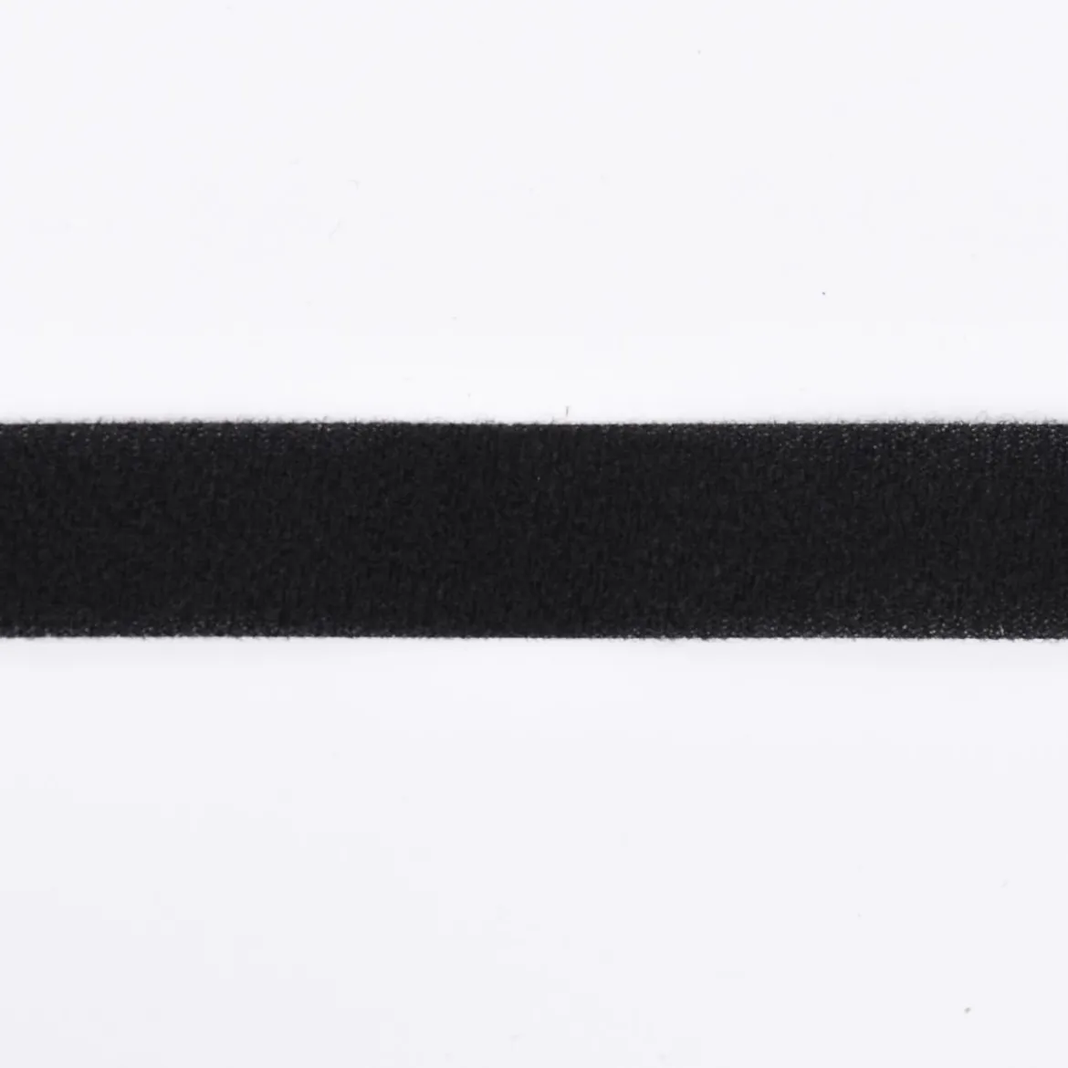 Flauschband Klettband Gardinenband schwarz zum Aufnähen Breite 20mm