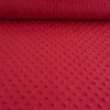 Fleece Minky dots Noppen rot Kuschel Stoff Flausch
