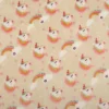 Fleecestoff Einhörner Regenbogen beige rosa 1,45 m Breite
