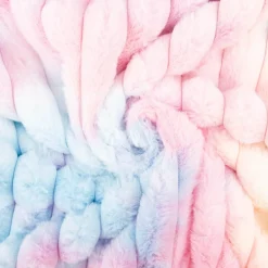 Fleece Stoff Rib Batik Pastelltöne – Polarfleece Digitaldruck, 145 cm Breite