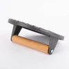 Fleischpresse aus Gusseisen mit Holzgriff schwarz natur 17,8x5cm
