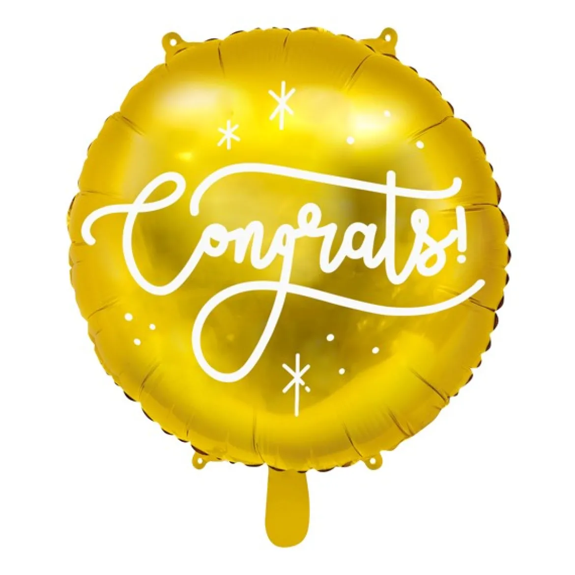 Folienballon Congrats! goldfarbig weiß 35cm