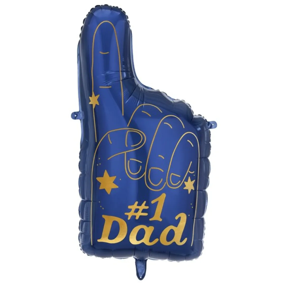 Folienballon #1 Dad blau goldfarbig 46x86,5cm