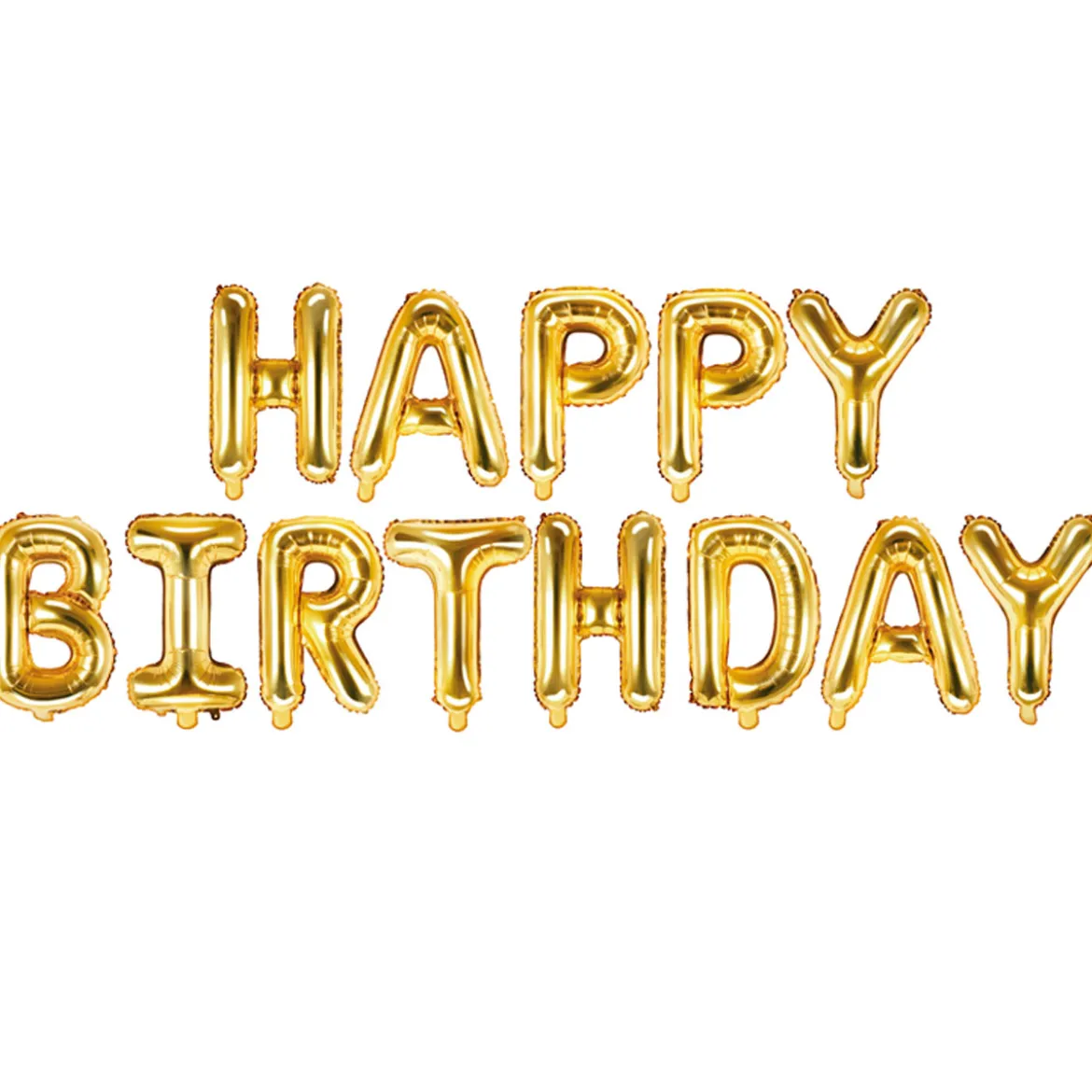 Folienballon Happy Birthday gold 340x35cm