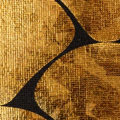Folienjersey Stretch Glitzer Schuppen holografisch schwarz gold 1,5m Breite
