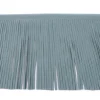Fransenband altgrün Meterware Länge: 12cm 100% Kunstfaser Wildleder