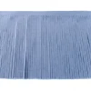Fransenband jeans blau Meterware Länge: 12cm 100% Kunstfaser Wildleder