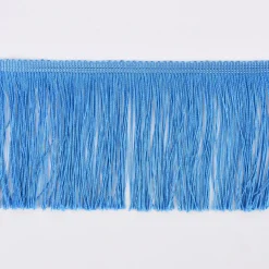 Fransenband Meterware aqua blau Breite: 10cm
