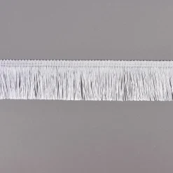 Fransenband Meterware weiß Breite: 5cm
