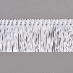 Fransenband Meterware weiß Breite: 5cm