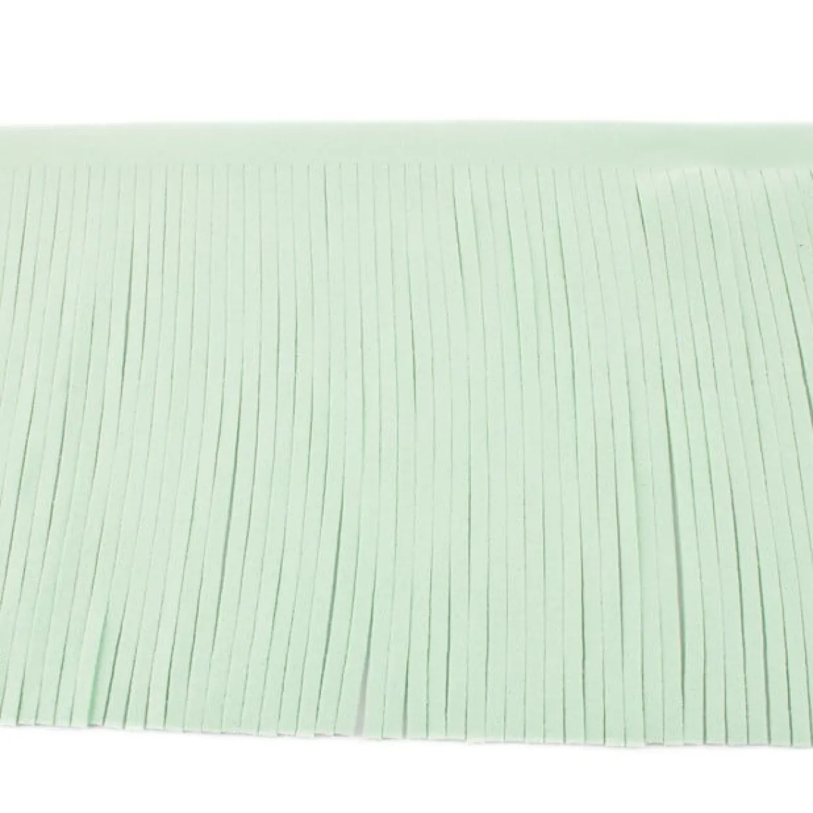 Fransenband mint Meterware Länge: 12cm 100% Kunstfaser Wildleder