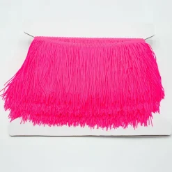 Fransenborte Neon Pink 150mm Breite