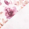 French Terry gebürstet Blumen Digitaldruck rosa 150cm