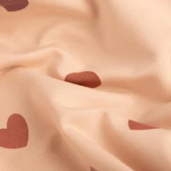 French Terry Herz rosa Sommersweat mit Schlingenstruktur 150cm