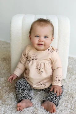 French Terry Löwe beige Sommersweat mit Schlingenstruktur 150cm