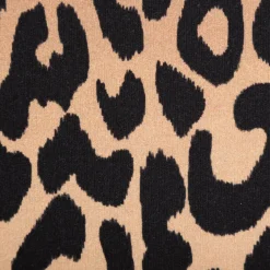 French Terry Sommersweat Digitalprint Animal Skin Leo beige braun schwarz 1,45m Breite