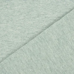 French Terry Sommersweat Melange einfarbig grün meliert 1,50m Breite