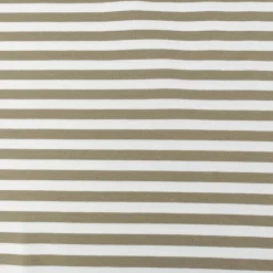 French Terry Sommersweat YARN DYED STRIPES Streifen offweiß altgrün 1,5m Breite