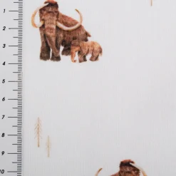 French Terry Stoff Bio Organic Mammut wollweiß 1,50m Breite