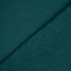French Terry Stoff Organic Bio uni tannengrün 1,50m Breite