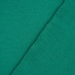 French Terry Stoff Organic Bio uni grün 1,50m Breite
