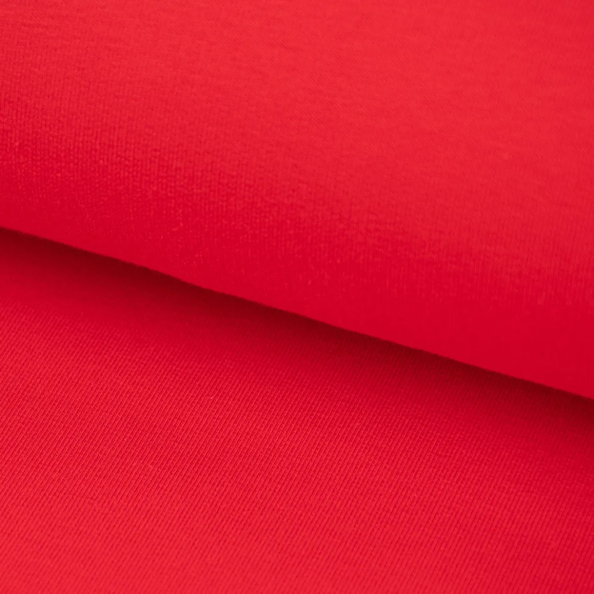 French Terry Stoff Organic Bio uni rot 1,50m Breite