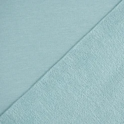 French Terry Stoff Organic Bio uni aqua blau 1,50m Breite