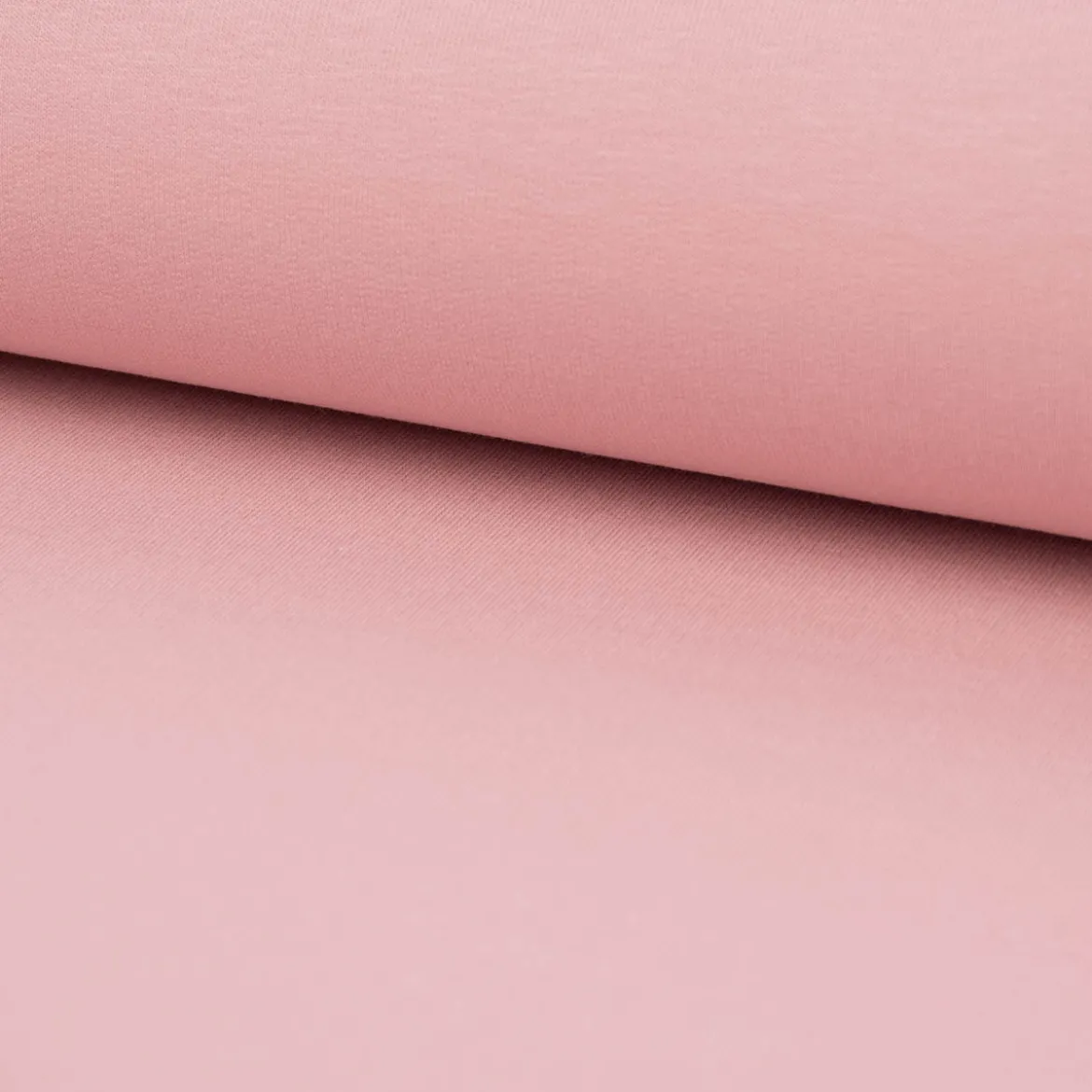 French Terry Stoff Organic Bio uni rosa1,50m Breite