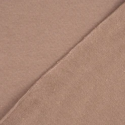 French Terry Stoff Organic Bio uni taupe1,50m Breite