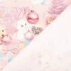 French Terry Weihnachtsstoff rosa Sweet Xmas – Baumwolll Sweat mit Weihnachtsmotiv 1,50 m Breite