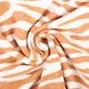 Frottee Krepp Stoff Zebras ecru nude 1,55m Breite