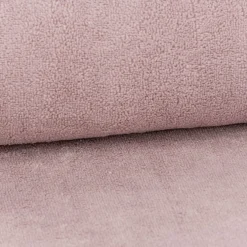 Frottee Stoff Bambus Terry Velvet Bamboo kuschelweich einfarbig altrosa 1,50m Breite