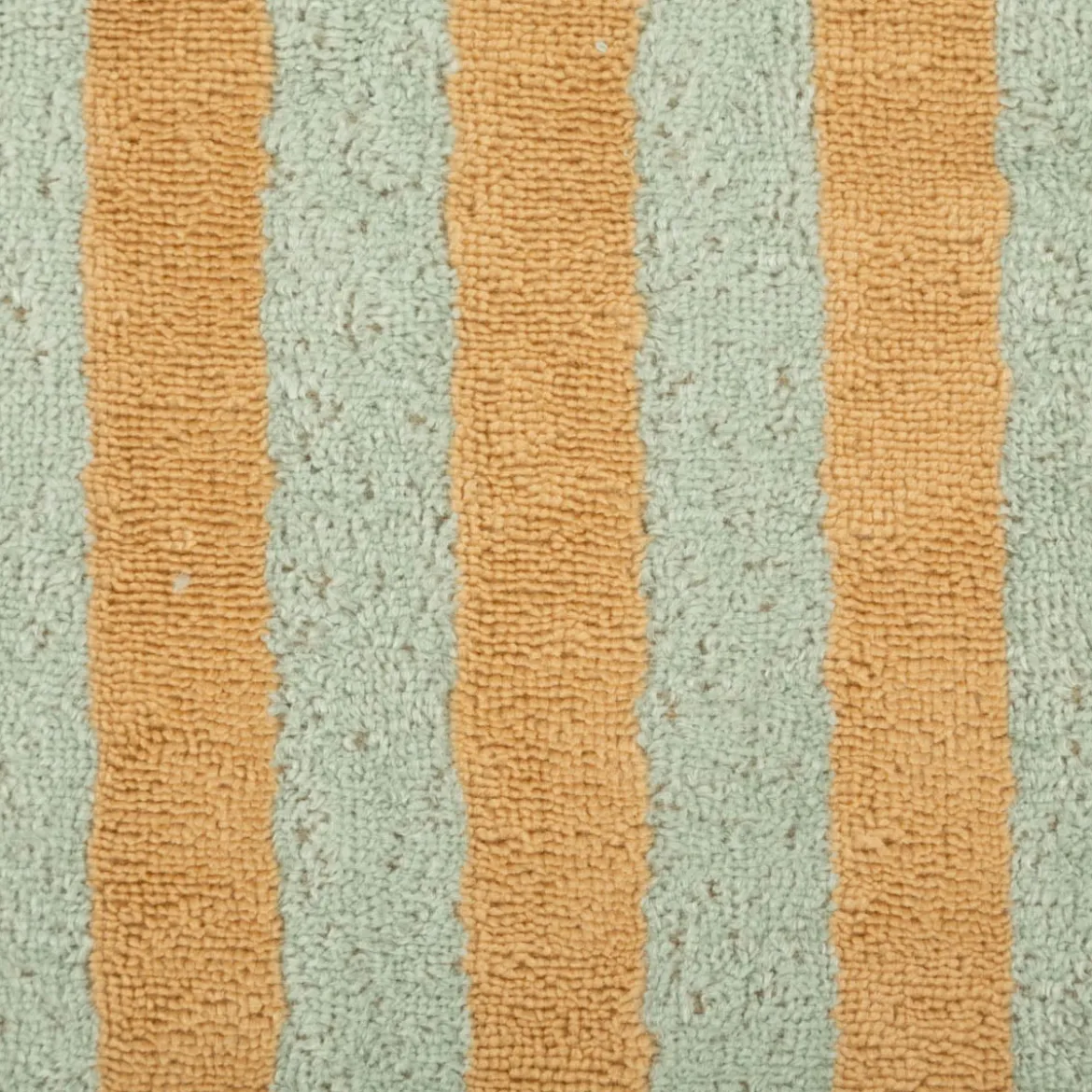 Frottee Stoff Baumwolle Bambus Streifen grün beige 150cm