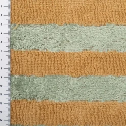 Frottee Stoff Baumwolle Bambus Streifen grün beige 150cm