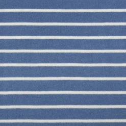 Frottee Stoff Baumwolle 245g/qm blau ecru 1,55m Breite
