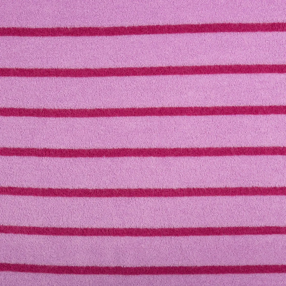 Frottee Stoff Baumwolle Streifen 245g/qm rosa pink 1,55m Breite