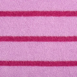 Frottee Stoff Baumwolle Streifen 245g/qm rosa pink 1,55m Breite