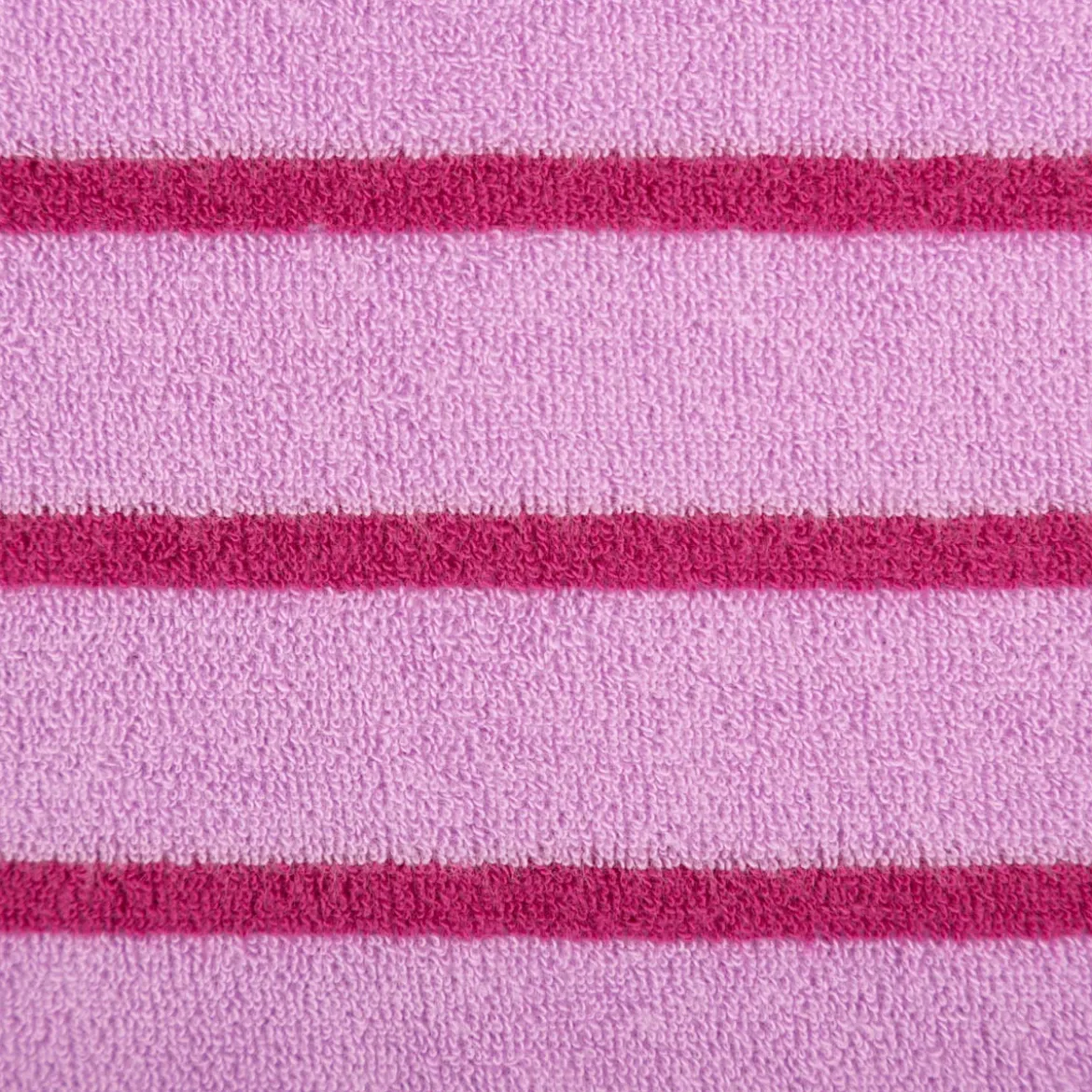 Frottee Stoff Baumwolle Streifen 245g/qm rosa pink 1,55m Breite
