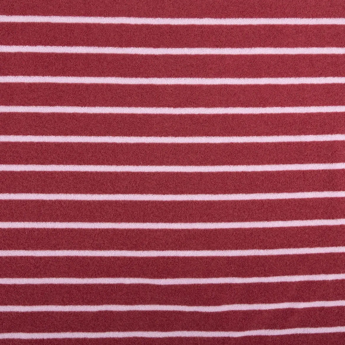Frottee Stoff Baumwolle Streifen 245g/qm blush lila 1,55m Breite