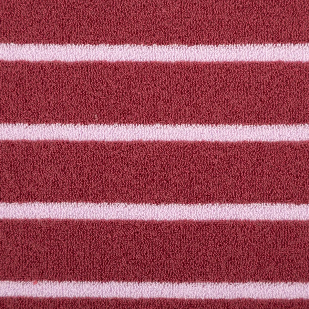 Frottee Stoff Baumwolle Streifen 245g/qm blush lila 1,55m Breite
