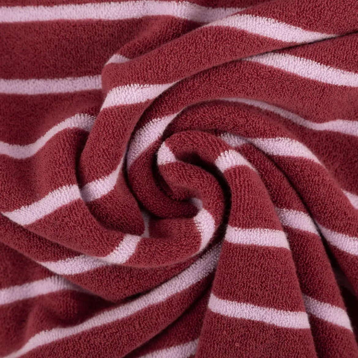 Frottee Stoff Baumwolle Streifen 245g/qm blush lila 1,55m Breite