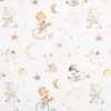 Frottee Stoff Baumwollstoff Sleepy Tierbabys weiß natur 1,40m Breite