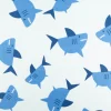 Frottee Stoff Digitalprint Haifisch blau 1,5m Breite