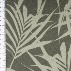 Frottee Stoff Digitalprint Palmenblätter grün 1,5m Breite