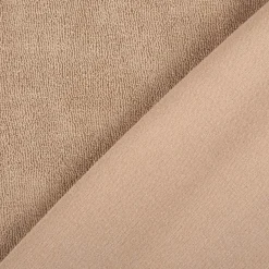 Frottee Stoff Stretch einfarbig sand 1,5m Breite