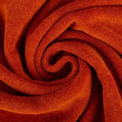 Frottee Stoff Stretch einfarbig ziegel 1,5m Breite