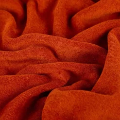 Frottee Stoff Stretch einfarbig ziegel 1,5m Breite